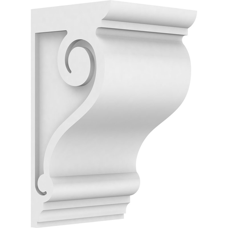 Corbeau standard en PVC de qualité architecturale, H 14 po x l 7 po x P 7 po