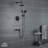 Retro Wall Mount 3 Funtions Rainfall Shower System with 3 Setting Handheld, Bath Spout, Rough-In Valve and Diverter-71985994