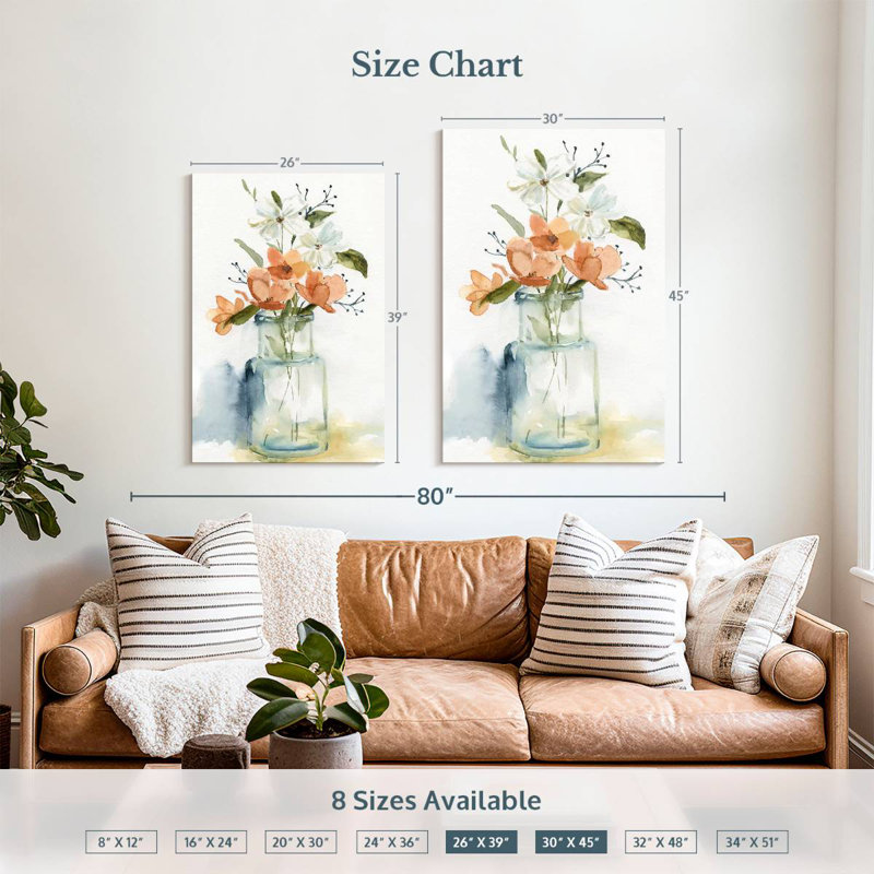 Harnek Simple Blossoms I, H 39 po x l 26 po