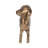 Decorative Geometric Dog Sculpture Figurine for Home Decor – Artistic Statue Perfect for Office, Bedroom, or Living Room Decoraiton – 13", Gold