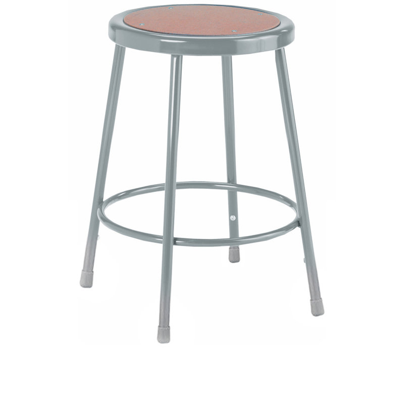 Tabouret réglable en hauteur avec pivot, Non inclus, 18 po, Métal
