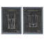 «Barware Blueprint I» par Antonyus Bunjamin (Abe) - ensemble de 2 reproductions d'art encadrées-859345246-921232701-921232696