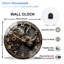 Horloge murale Steampunk Rhinoceros, horloge murale moderne en verre 12 po