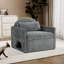 Canapé confortable à assise profonde, fauteuil d'appoint rembourré large avec un coussin-983554345