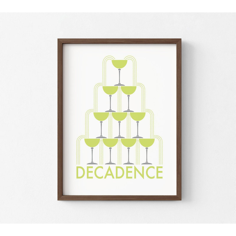 Lime, impression de verres à champagne, décor Decadende, boîte de nuit, art mural, idée de brunch cafétéria, décor d'inspiration mimosa