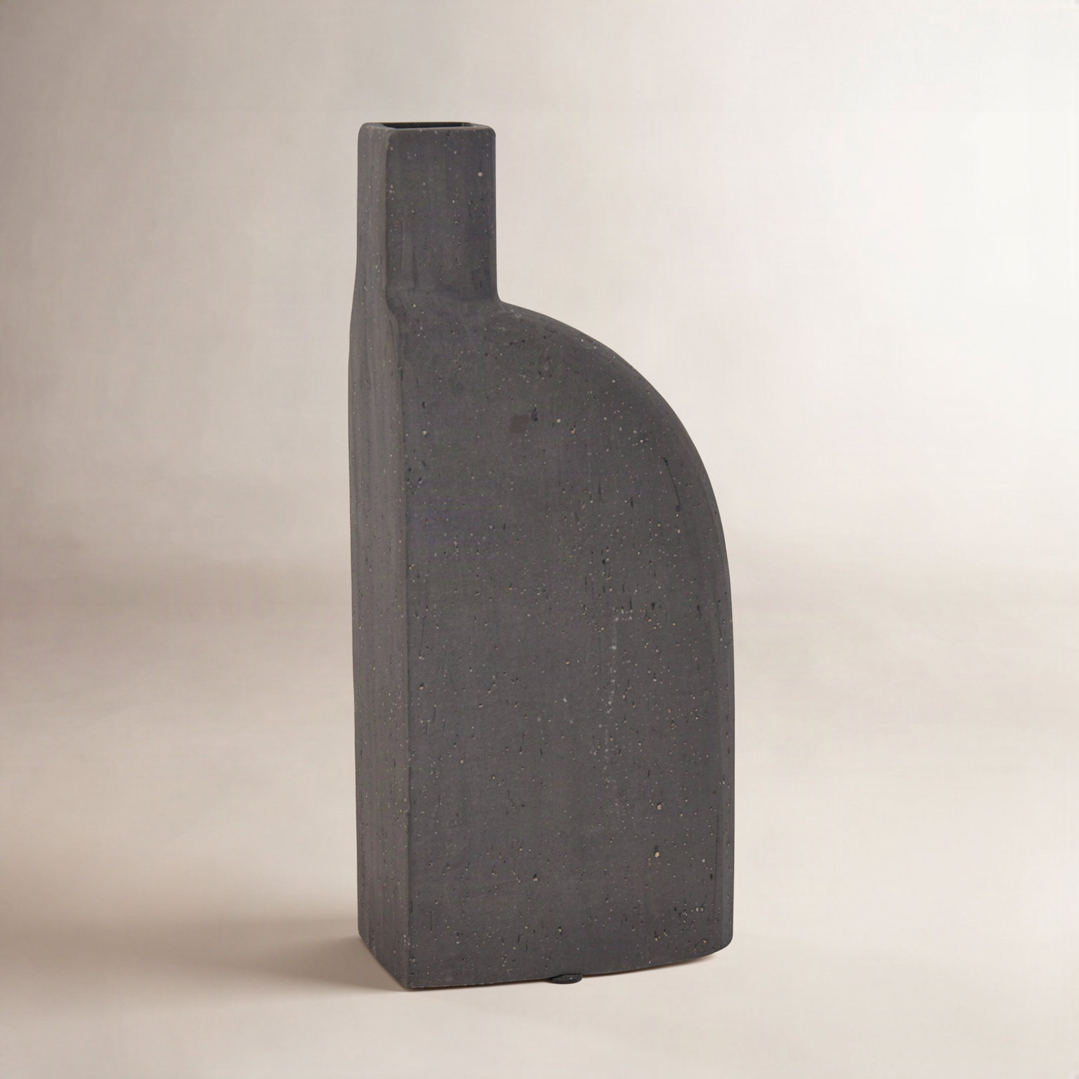 8.75'' Handmade Ceramic Table Vase, Black