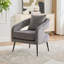 Fauteuil demi-tonneau en velours-831239453