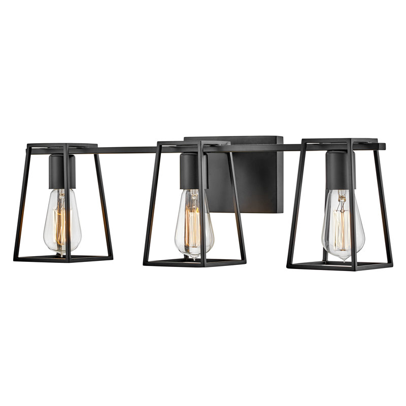 3-Light Open Cage Bath Vanity Fixture