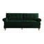 Lenapah 3 Seater Velvet Rolled Arm Sofa-1940013872