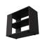 Table d'appoint Rio Verde en mélamine avec rangement ouvert-92140905