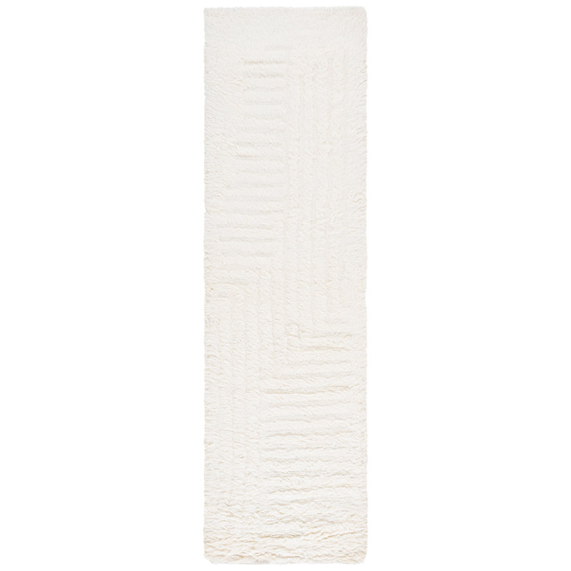Casablanca 472 Hand Woven Wool Pile Solid Color Rug, Runner 2'3" x 8'