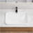 Ceramic Undermount Bathroom Sink 22.05" X 15.36" X 6.7" - White Porcelain Vessel Basin, Seamless Design For Vanity Countertop-1056954701