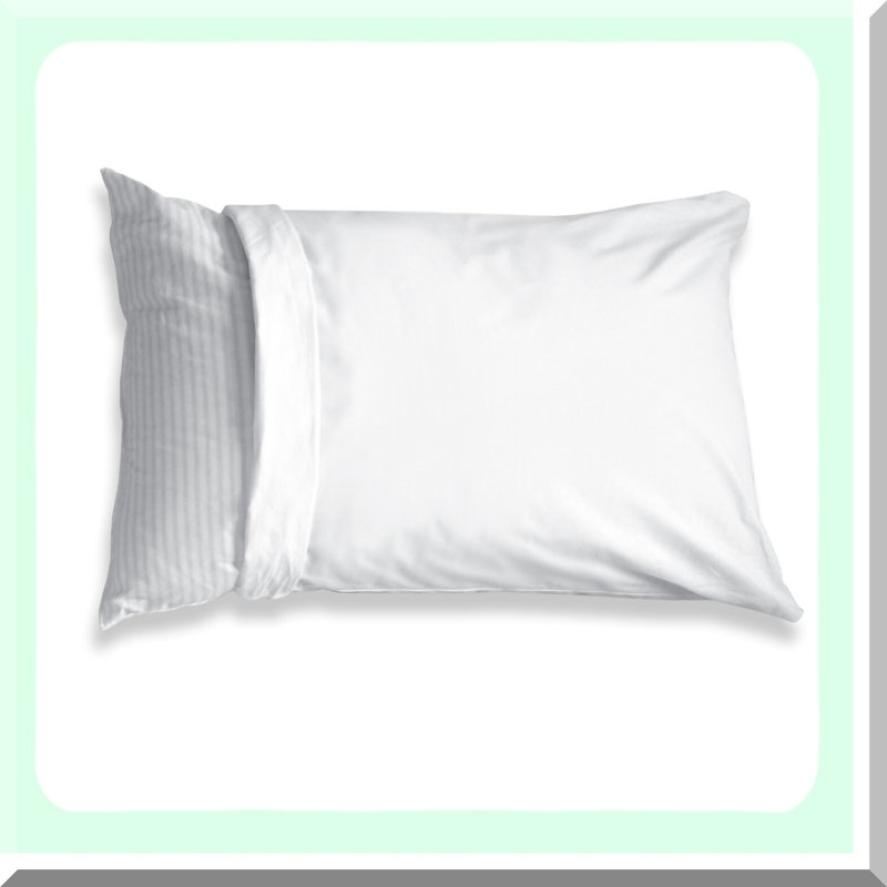 StainGuard Cotton Pillow Shield - 2-Pack Standard Size - Stain Resistant Pillowcase Cover - 100% Cotton Protector - Bedding Essential
