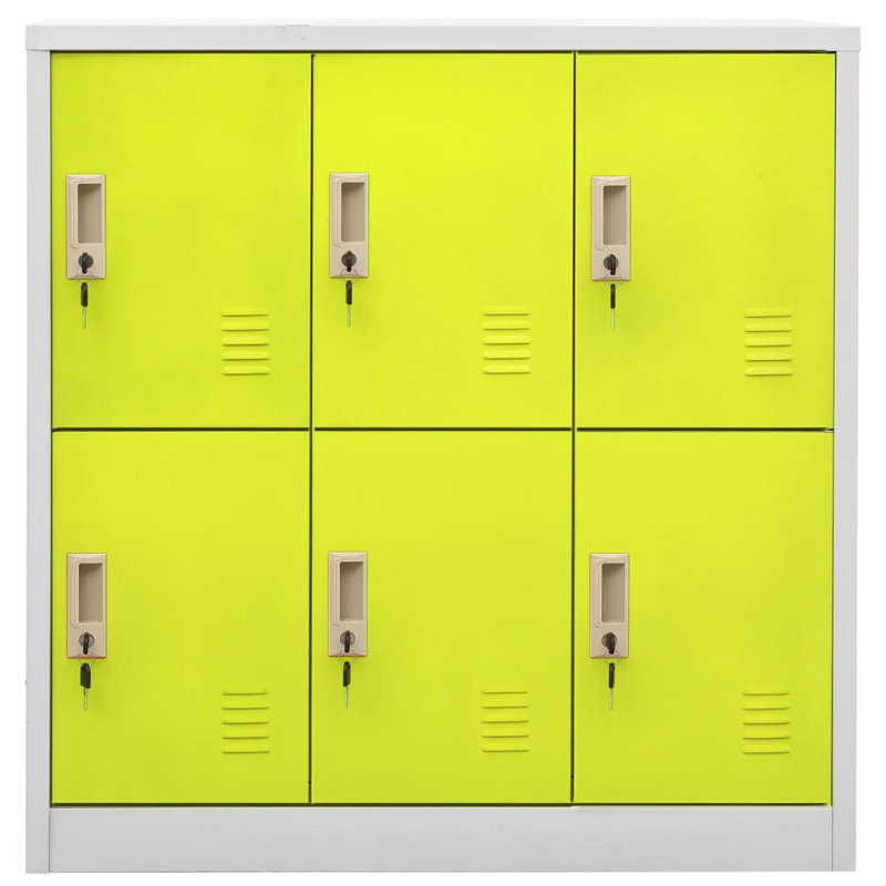 Locker Cabinet, Light Grey/Green