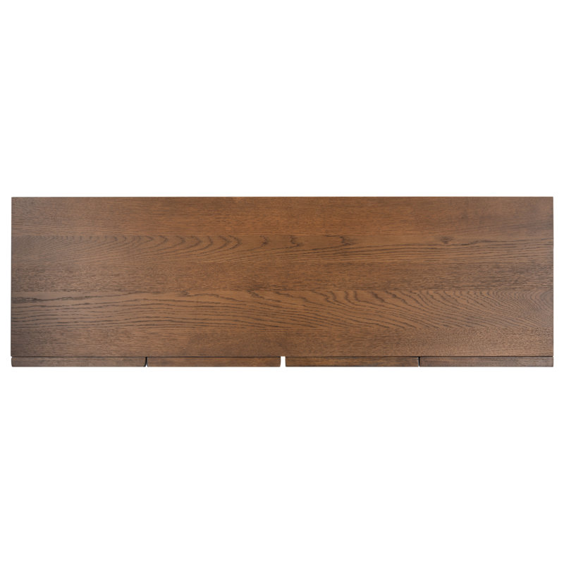 Bronwyn 4 Door Wood Media Stand, Medium Oak