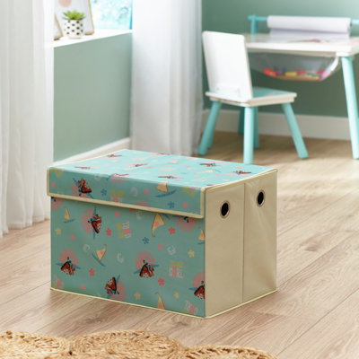 Disney Moana Large Fabric Storage Box with Flip-Top Lid - Perfect for Playroom Organization