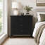 Commode 3 tiroirs 32 "avec façades cannelées-130019504