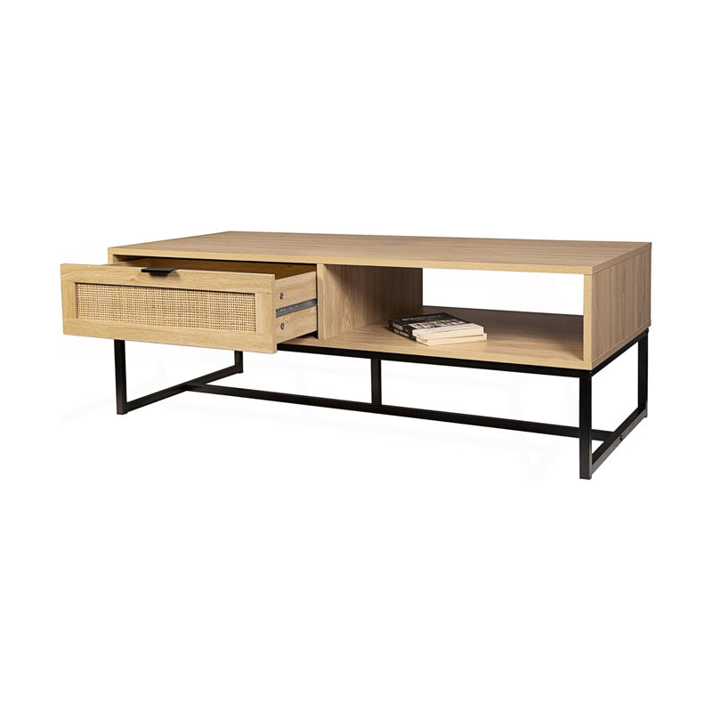 Meuble télé moderne avec rangement et tiroir, console de télévision