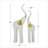 Porcelain Ceramic Elephant Gold Decorative Sculpture Set