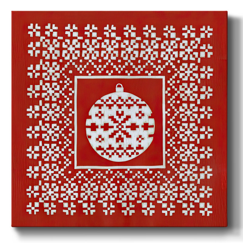 Flocon de neige Fair Isle V, H 16 po x l 16 po x P 1,5 po
