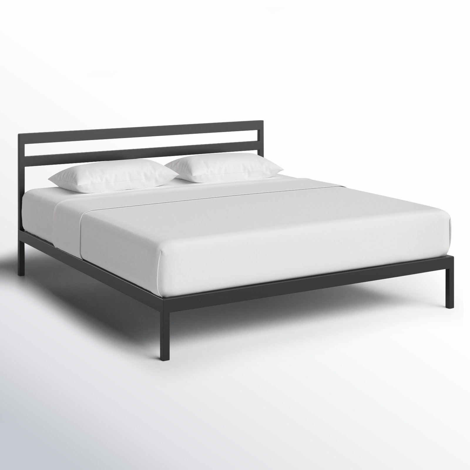 Aston Slat Bed, Black, King