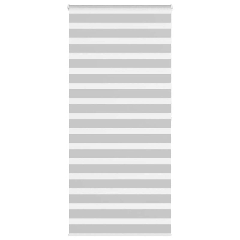 George Oliver Zebra Blind Polyester, 100cmW x 200cmL, Light Grey
