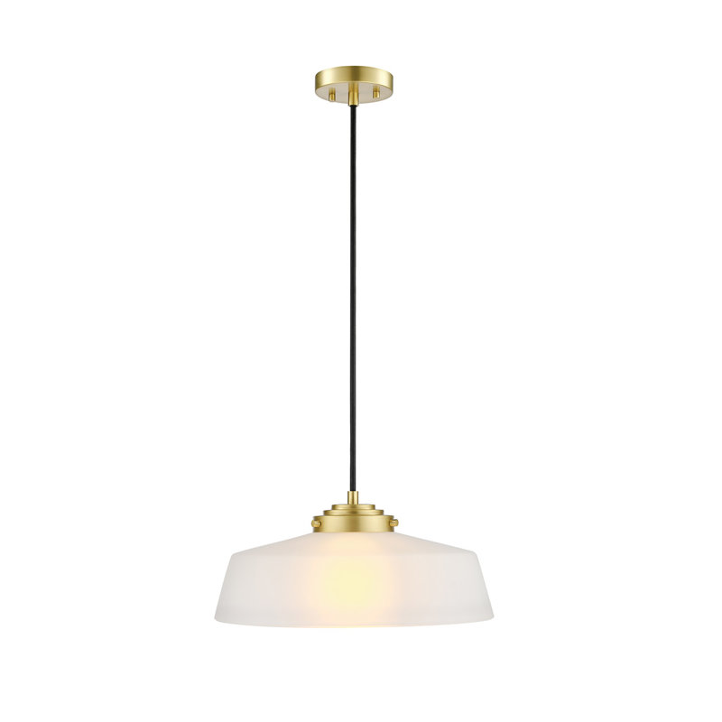 Amberella 1 - Light Satin Gold Dome Pendant