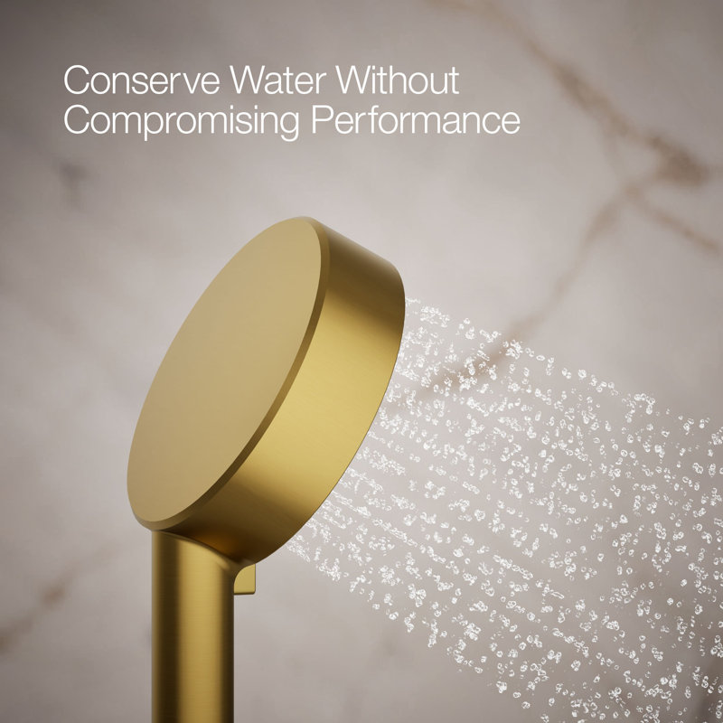Awaken G110 1.75 Gpm Multifunction Handshower, Vibrant Brushed Moderne Brass
