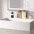 Single Handle Sink Faucet Mid Arc Single Hole Bathroom Faucet With Deckplate-118728967