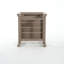 Chaises d'extérieur sans accoudoirs couleur bois - matériau HDPE, ensemble de 2