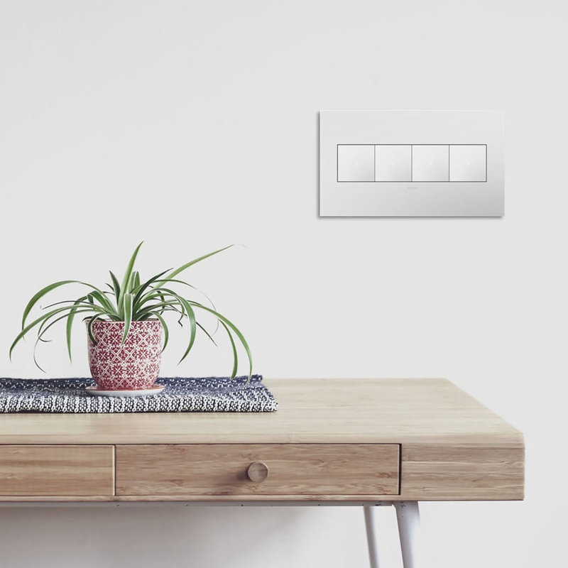 Plaque murale berçante 4-Adange®, Blanc mat