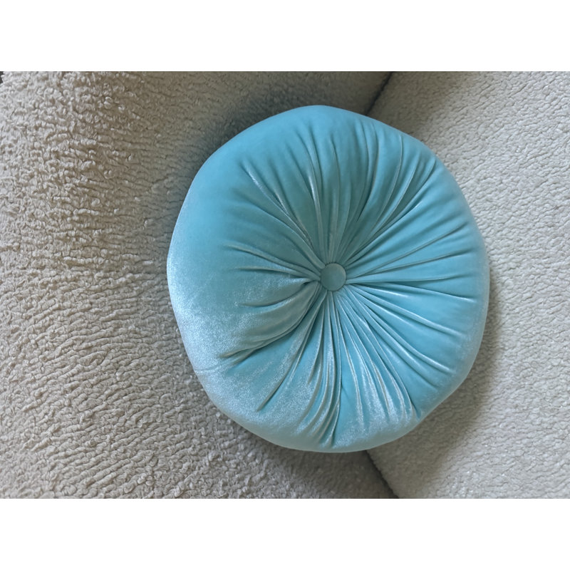 Coussin Therese, H 12 po x l 12 po, Turquoise