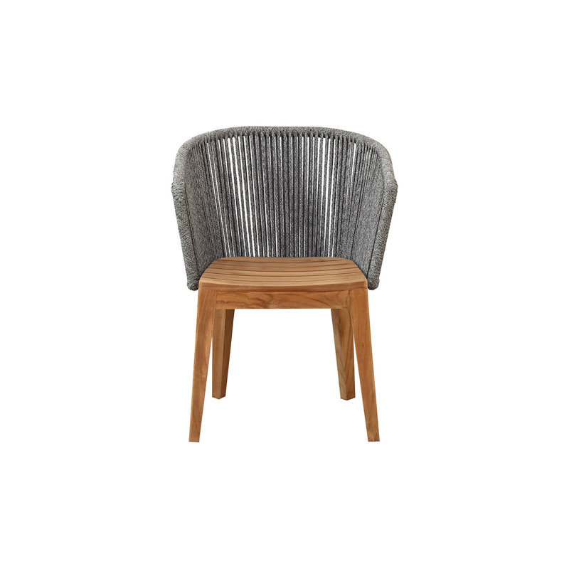 Westlake Outdoor Teak Dining Armchair, Gray
