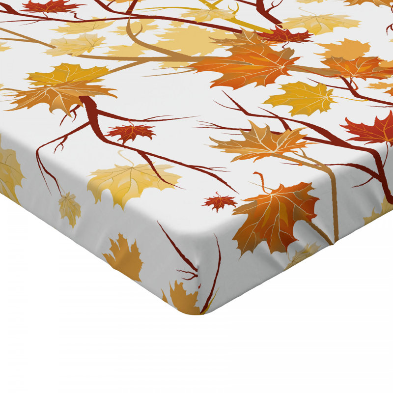 Microfiber Floral Fitted Sheet, Twin Fitted Sheet