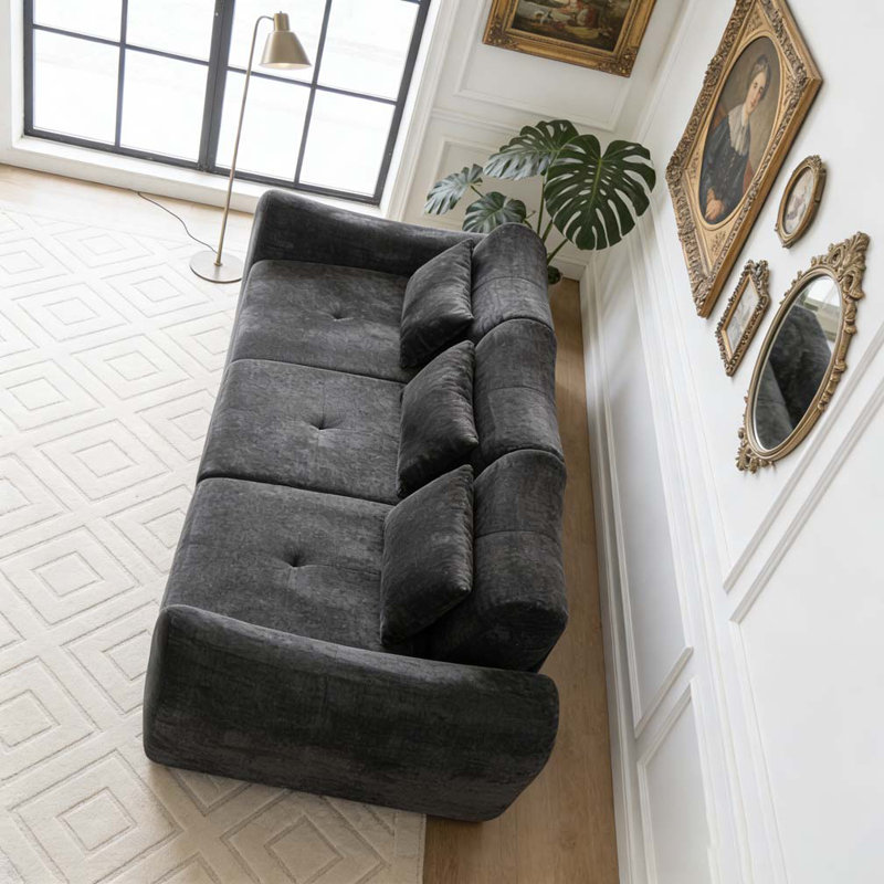 Canapé modulaire Cloud, Noir