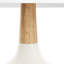  Petite lampe de table 14 po en céramique blanche moderne avec abat-jour pré-assemblé pour le salon, la chambre à coucher et le bureau-247103230