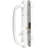 White Diecast Keyed Sliding Door Handle Set with 10 in. Pull (Single Pack)