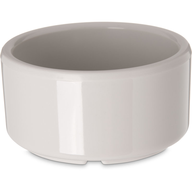 Melamine Straight-Sided Sauce Ramekin, 3 oz, Bone