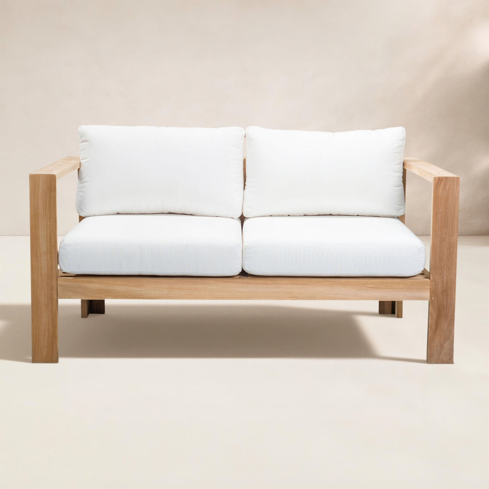 Sonoma 59" Sunbrella® Patio Loveseat, Canvas Natural Sunbrella® Canvas