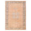 Tapis unique en laine brun 7 pi 1 po x 10 pi années 1990 Vreni