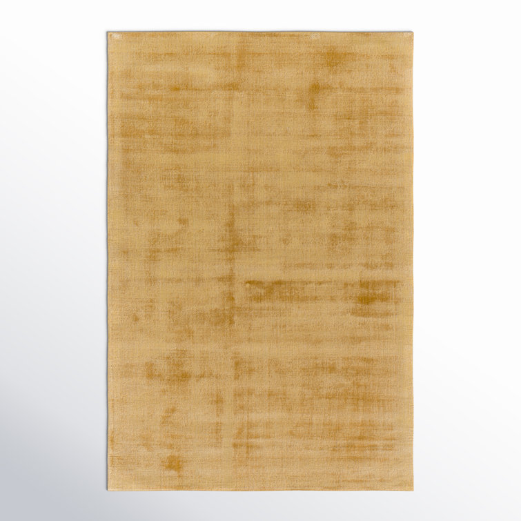 Fennel Hand Loomed Viscose Yellow Rug