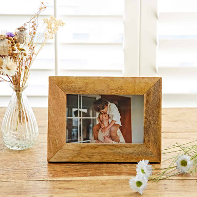 Tan Solid Wood Picture Frame