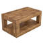Table basse contemporaine à 2 niveaux avec tablette ouverte en MDF durable et assemblage facile pour les meubles de salon-1389268817
