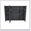 Armoire de salle de bain murale avec miroir, 2 portes en miroir et tablette ouverte, rangement en métal de style campagnard pour meuble-lavabo, toilette et évier