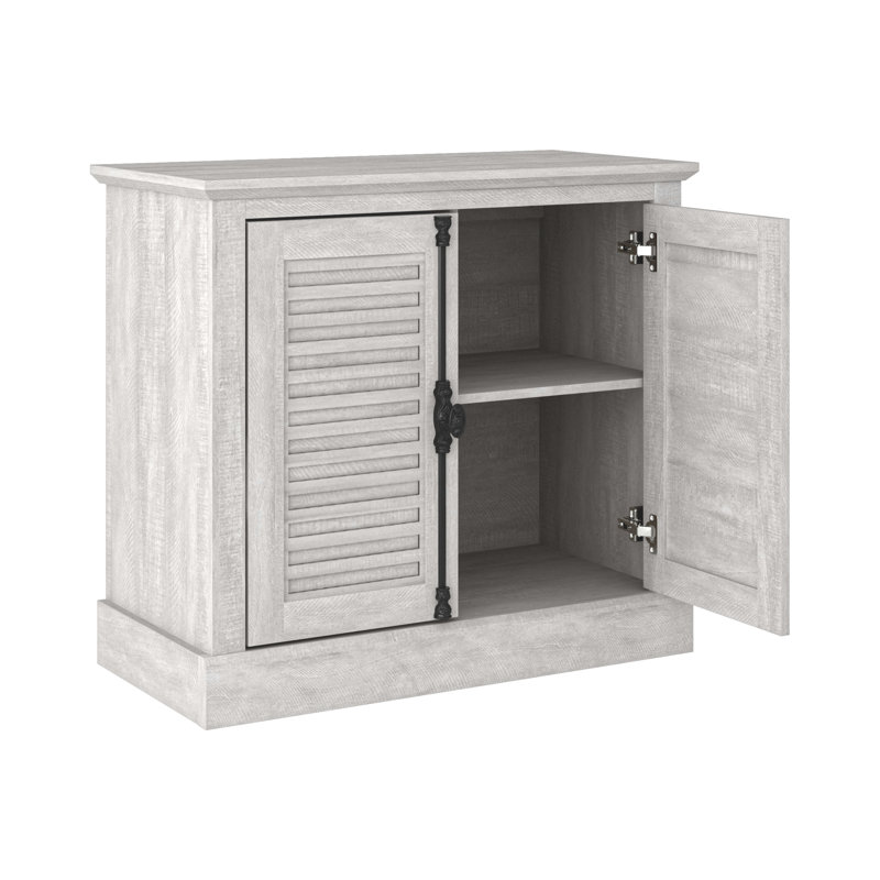 Malyha Louvered 2 Door Accent Cabinet