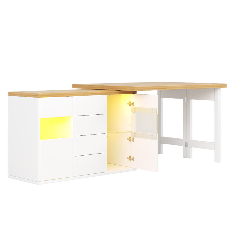 Dining Table with Glass Base