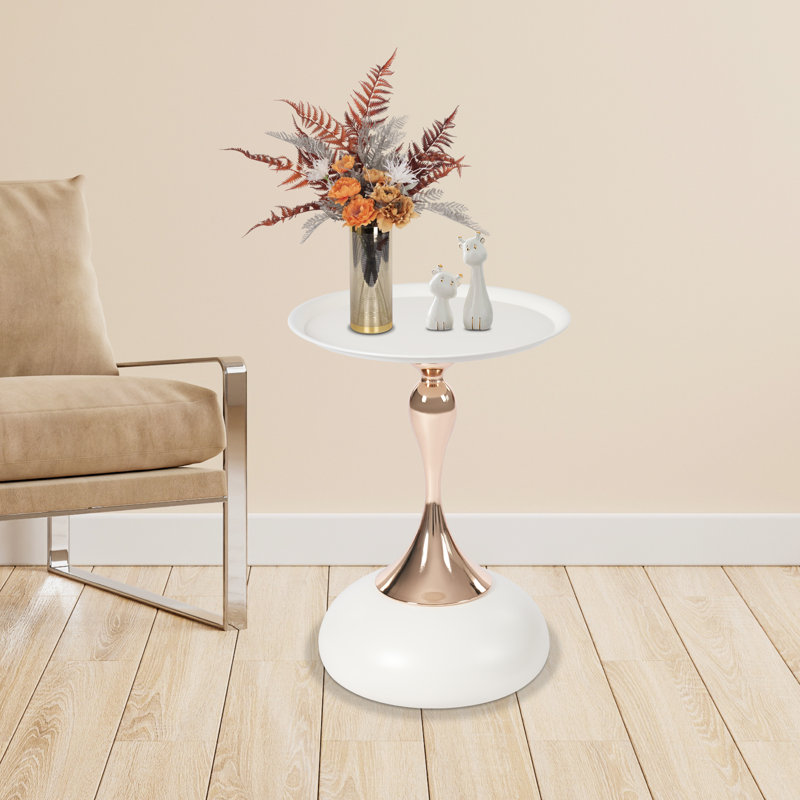 Table de bout Keishanna, Blanc