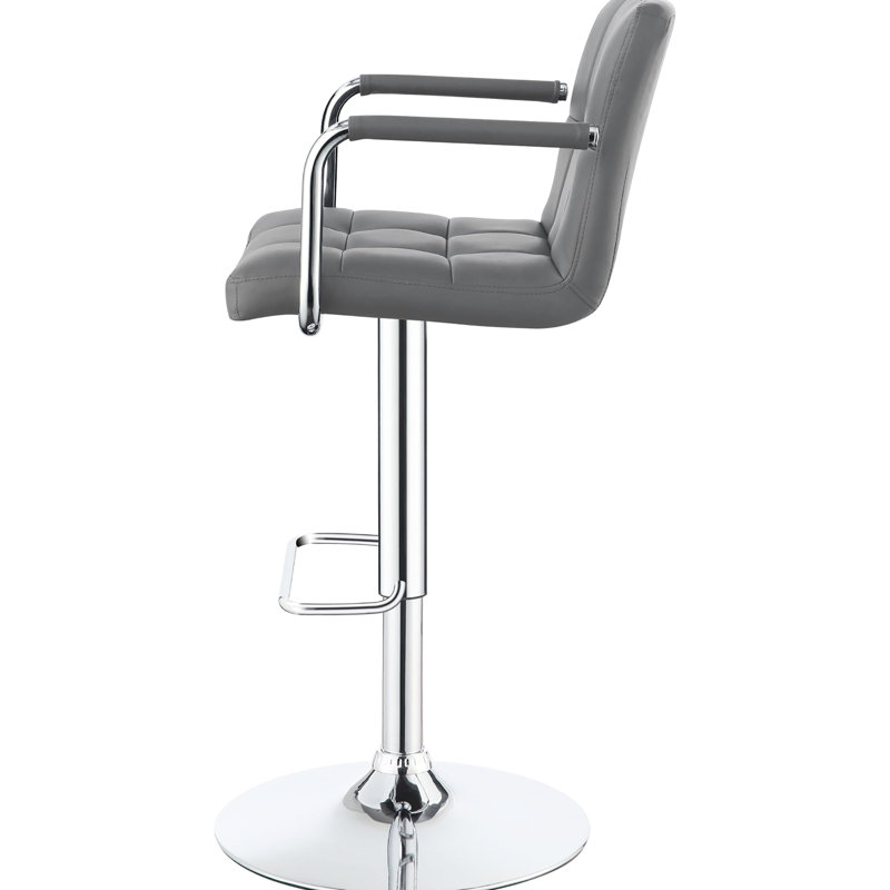 Contemporary Seat - Grey , Metal And Base Modern Adjustable Comfortable