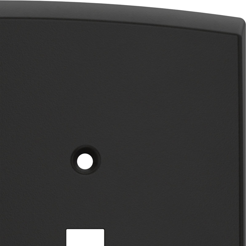 Franklin Brass Soft Arch 2-Gang Oversized Light Switch/Toggle Cover Wall Plate, Black