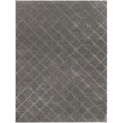 Contemporary Etowah Runner Rug Gray and Silver Color